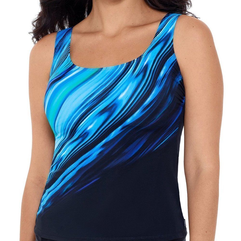 Reebok Glowing Strong Tankini Top size 10 - NEW